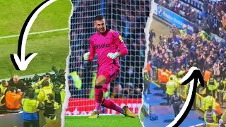 Aggressive Blackburn fans try to interfere but Martin Dubravka shuts them up at the end [upl. by Bonnice]