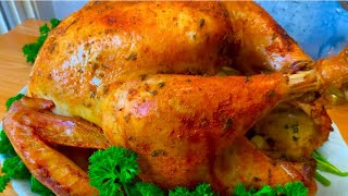 Como hacer un Rico Pavo al horno Jugoso fácil y Dorado How to Make Turkey [upl. by Casaleggio410]