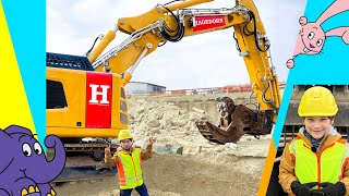 Moritz und die Maschinen Auf der Baustelle mit Bagger  Der Elefant  WDR [upl. by Dorie]