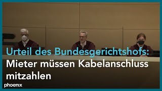 BGH Urteil Mieter müssen Kabelanschluss mitzahlen [upl. by Florinda]