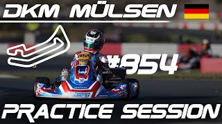 DKM Mülsen IAME X30 Senior 4K 50FPS  Free Practice  DJI OSMO Action 4 [upl. by Teleya]