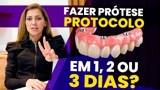 Prótese Protocolo em em 1 Dia em 3 Dias ou em 4 Meses  Heal Odontologia [upl. by Nylecoj]