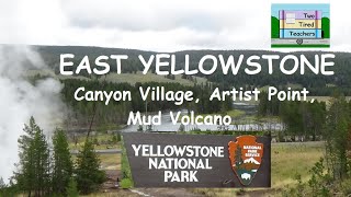 East Yellowstone National Park Canyon Village Mud Volcano Artist Point [upl. by Phillane]