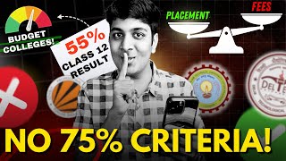 Top Engineering Colleges on Class 12th Marks  NO 75 Criteria ❌😱 [upl. by Grange]