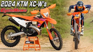 2024 KTM XCWs  First Ride  Cycle News [upl. by Browne]