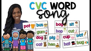 CVC Words  Phonics  Consonant Vowel Consonant  Blending Words [upl. by Khosrow465]