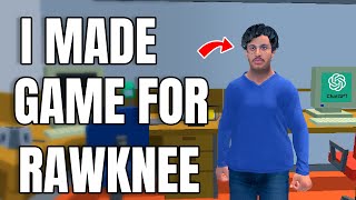 I Tried Using ChatGPT To Make a game for TheRawKnee [upl. by Saimerej804]