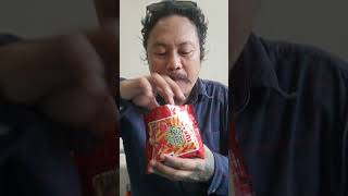 Oishi Prawn Crackers Spicy Flavor Mukbang [upl. by Malloch672]