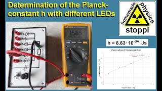 Determination of the Planck constant h with different LEDs  Bestimmung Plancksches Wirkungsquantum [upl. by Lucais]