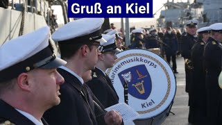 Gruß an Kiel Friedrich Spohr  deutscher maritimer Marsch von 1864  live gespielt [upl. by Yci]