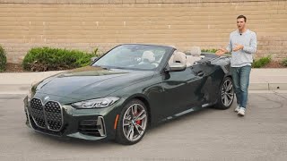 2022 BMW 4 Series Convertible Test Drive Video Review [upl. by Yokum]