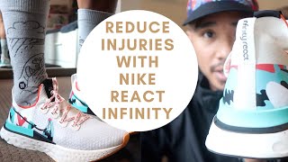 Nike React Infinity Run  This shoe will reduce your running injury Overpronation fix [upl. by Lleumas]