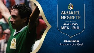 Manuel Negrete Goal  Mexico v Bulgaria  1986 FIFA World Cup [upl. by Corrianne783]