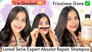 LOreal Professionnel Serie Expert Absolut Repair Shampoo Review  Frizziness Gone 😱 [upl. by Romulus]