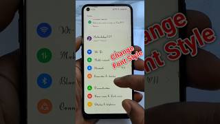 Change Font Style In Any Android Phones  smartphone font style changefontstyle [upl. by Lareneg]