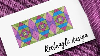 How to draw Rectangle design drawinggeometric rectangle art Artampbeyond [upl. by Merola]