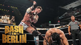 CM Punk vs Drew McIntyre – Strap Match WWE Bash in Berlin 2024 highlights [upl. by Enilrek]