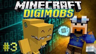 Minecraft DIGIMOBS EP 3  Digivolve To Agumon [upl. by Akihsal]