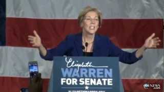 Election 2012 Elizabeth Warren Wins Massachusetts Senate Race [upl. by Beera]