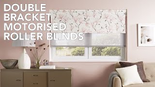 Louvolite Double Bracket Motorised Roller Blinds [upl. by Auqined51]