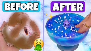 Fixing My OLDEST and WORST Slimes 😱🤮 Slime Makeovers [upl. by Kraul]