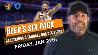 DRAFTKINGS amp FANDUEL NBA PICKS TODAY 12723  DFS 6 PACK [upl. by Toddy]