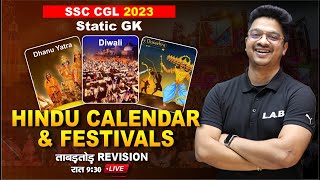 Important Hindu Calendar amp Festival  SSC CGL 2023 में पूछे जाने वाले Important सवाल  Static GK LAB [upl. by Lindley944]