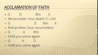 Memorial Acclamation  We Proclaim Your Death O Lord [upl. by Roslyn]