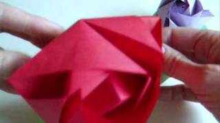 origami  modular  magic rose cube dutchpapergirl [upl. by Meggy]