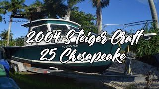 2004 Steiger Craft 25 Chesapeake W Mercruiser 350HP Homestead [upl. by Yendys]