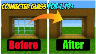 Connected Glass Texture Pack For MCPE 119  🔥 [upl. by Hungarian]