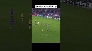 Epic Messi amp Alves Link Up [upl. by Eissak]