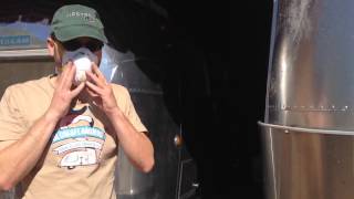 Removing adhesive decals from an Airstream travel trailer [upl. by Painter]