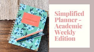 SIMPLIFIED PLANNER  Academic Weekly Edition simplifiedplanner weeklyplanner academicweekly [upl. by Wurst]