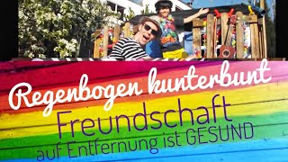 Daniel Dorfkind  Regenbogen kunterbunt Regenbogenlied Mut machendes Kinderlied im Lockdown [upl. by Atinhoj]