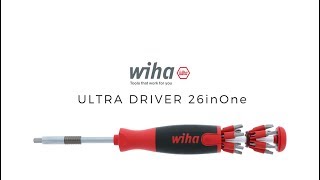 Wiha Ultra Driver 26inOne Multi Bit Screwdriver [upl. by Darmit]