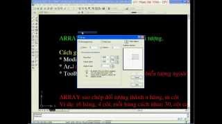 Cách dùng lệnh Array trong AutoCAD [upl. by Llecrad848]