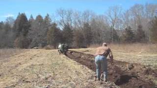 Plowing With Horses amp Hydraulic Plow [upl. by Vange]