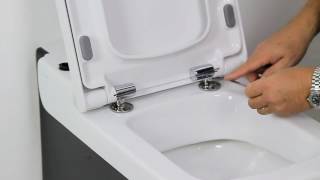 How to install a softclose toilet seat [upl. by Annayhs]