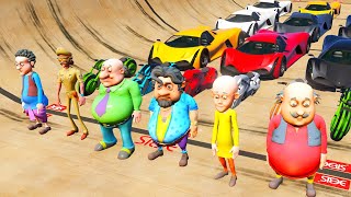 GTA 5 98778 IMPOSSIBLY SUPER MEGA RAMP CHALLENGE WITH MOTU PATLU  MOTU PATLU NEW VIDEO [upl. by Delora]