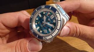 SIGNUM CUDA 42mm OPAL MOSAIC DIAL 200 METER DIVER NH35 SAPPHIRE CERAMIC AUTOMATIC WATCH UNBOXING [upl. by Nosbig274]