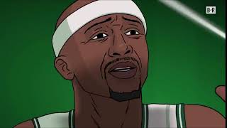 Lebron Dunks on Jason Terry  ANIME VERSION turn on captions [upl. by Nanreik312]