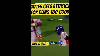 Batter get attacked for being too good baseball baseballlife baseballplayer baseballhighlights [upl. by Bolling550]