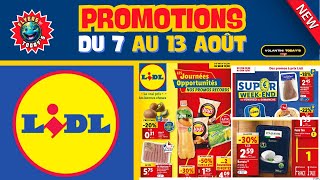 Catalogue Lidl du 7 au 13 août 2024 🎉 Promotions à ne pas manquer 🟦⬜️🟥 promotions [upl. by Arreip]