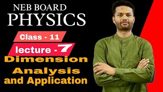 Lecture 7 Dimension analysis and its application [upl. by Eenahpets667]