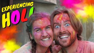 First Time Playing Holi in India 🇮🇳 OUR HOLI PARTY 2024 [upl. by Heidt]