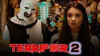 Terrifier 2 Full Movie Review amp Facts  Lauren LaVera Kailey Hyman Casey Hartnett Elliott Fullam [upl. by Gratiana104]