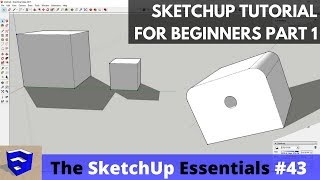 SketchUp Tutorial for Beginners  Part 1  Basic Functions [upl. by Nidak]