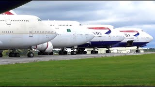 Plane Spotting at Cotswold Airport Kemble  Including historic landing of BA Negus 747 [upl. by Nwavahs898]