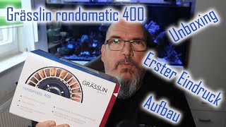 Futterautomat Grässlin rondomatic 400 Unboxing Aufbau Erster Eindruck [upl. by Pani939]